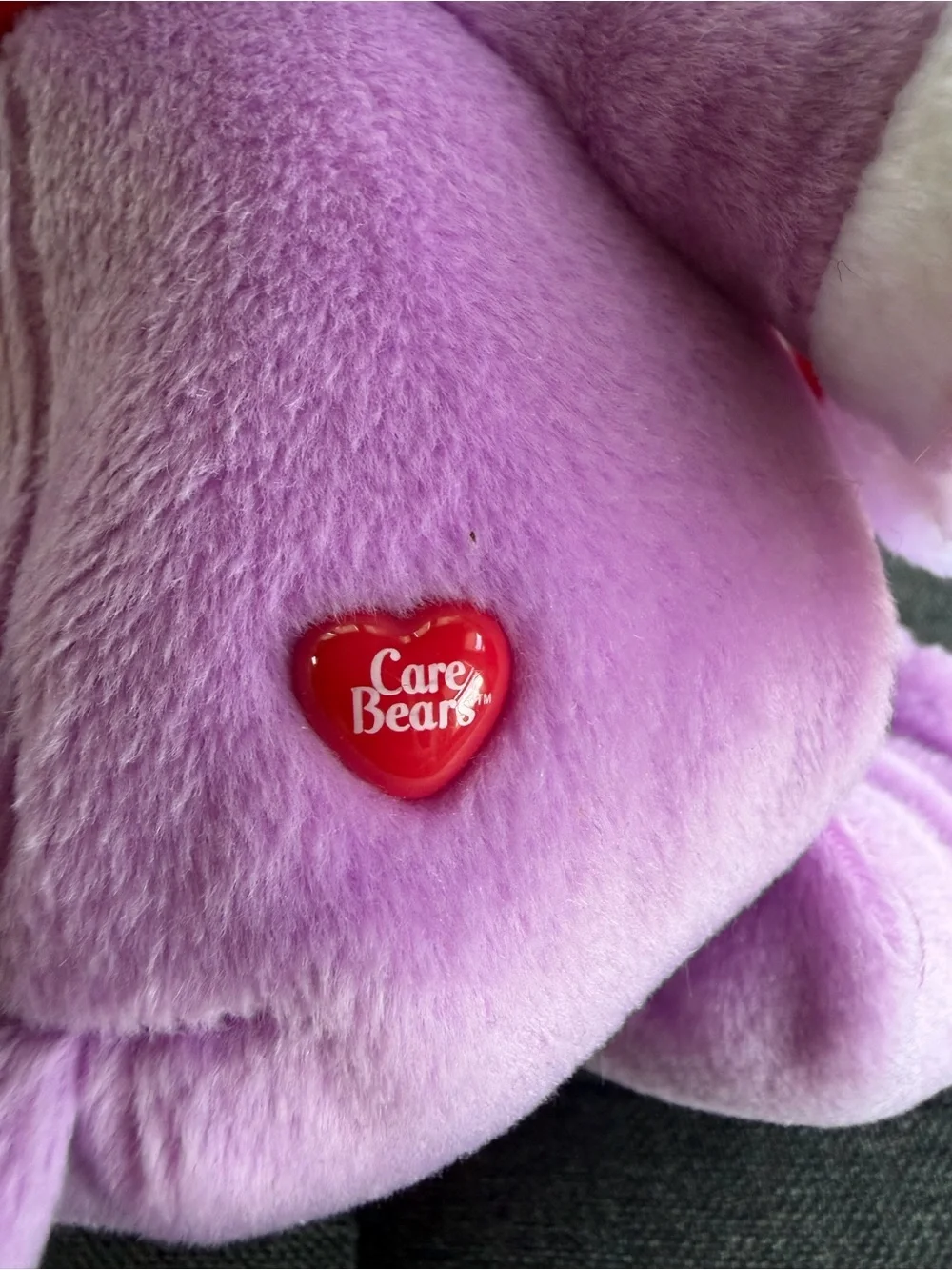 Care Bears Purple Plush Bear with Red Scarf and Mittens